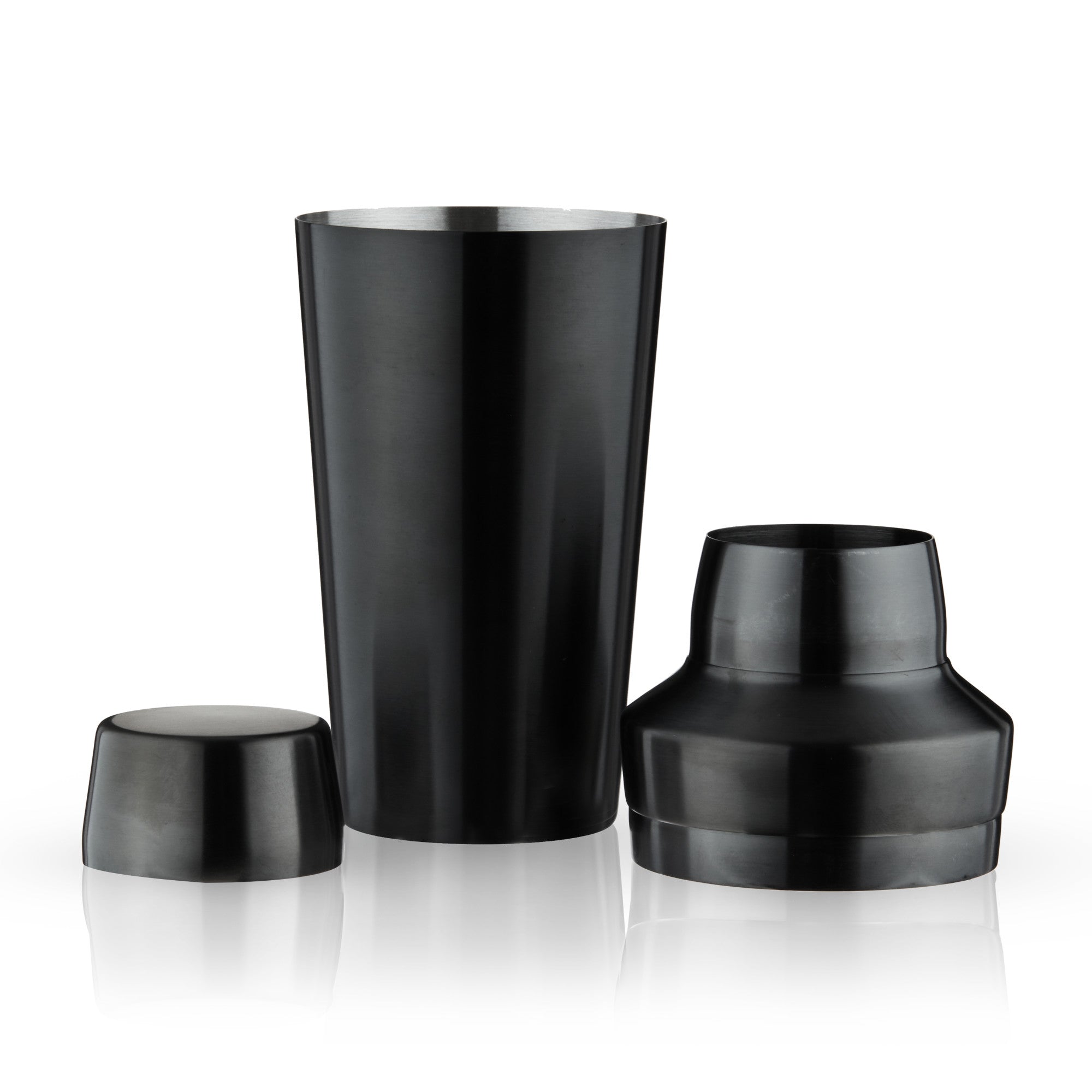 Viski Gunmetal Heavyweight Cocktail Shaker Black