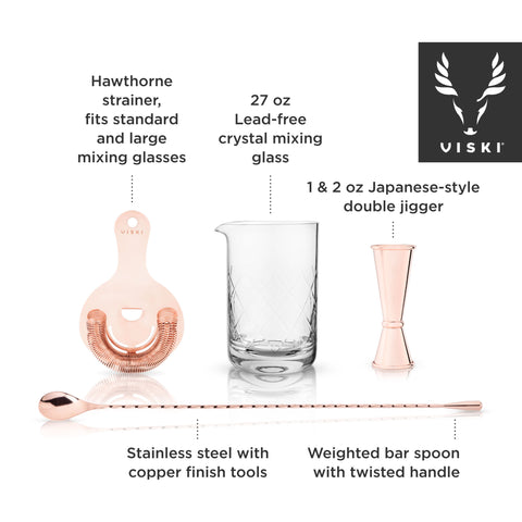 Viski - Extra Large Crystal Mixing Glass